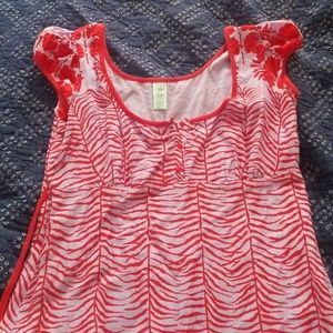 Free People Lavender and Red Dress